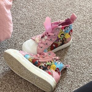 Disney Princess Pink and White Kids Sneakers